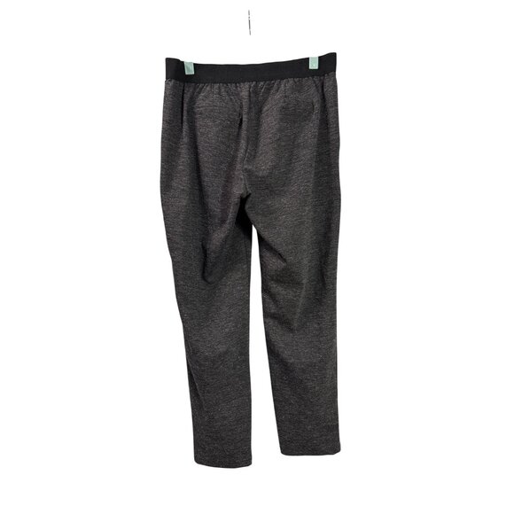 Old Navy Womens Charcoal Heather Black Elastic Waist Pull On Pants Size S Ankle - Picture 2 of 4